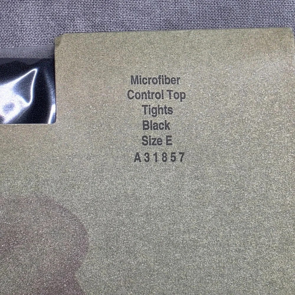 Lot Of 2‎ Legacy Legwear Microfiber Control Top Tights BLACK Size E
